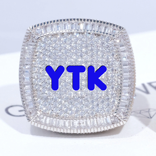 CUSTOM LETTER 3D ICED RING