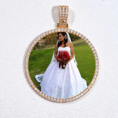 MEDIUM 3D CIRCLE CUSTOM PICTURE PENDANT