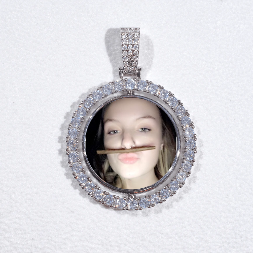 3D Spinning 2-Faced Custom Picture Pendant