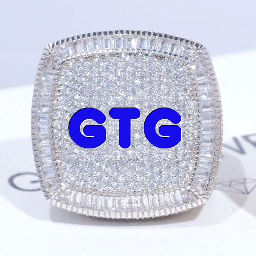 CUSTOM LETTER 3D ICED RING