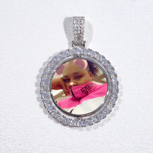 3D Spinning 2-Faced Custom Picture Pendant