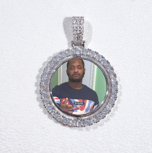 3D Spinning 2-Faced Custom Picture Pendant