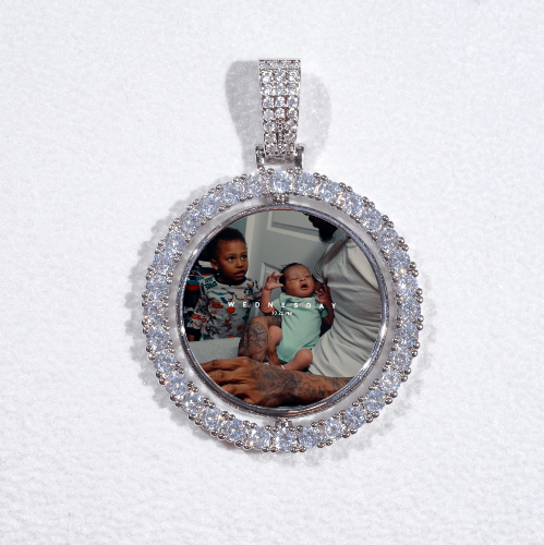 3D Spinning 2-Faced Custom Picture Pendant