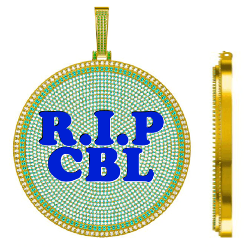 CUSTOM LETTER NECKLACE 3D BIG DISC