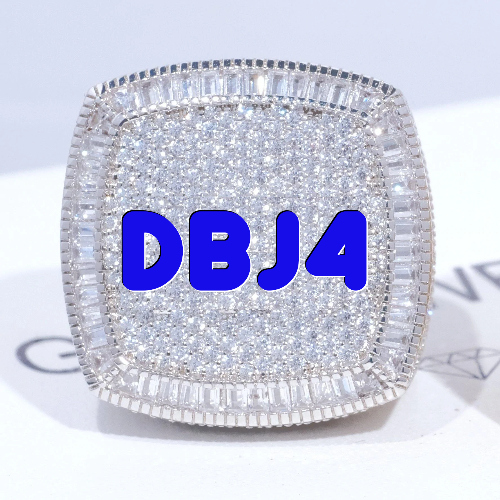 CUSTOM LETTER 3D ICED RING