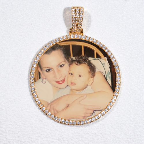 MEDIUM 3D CIRCLE CUSTOM PICTURE PENDANT