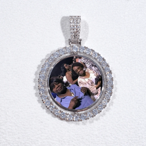 3D Spinning 2-Faced Custom Picture Pendant
