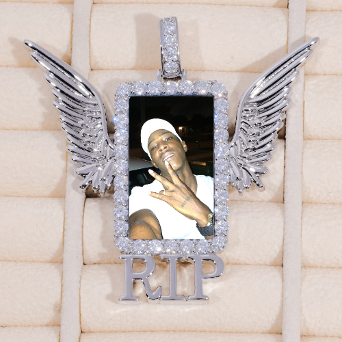 RIP WING 3D CUSTOM PICTURE PENDANT