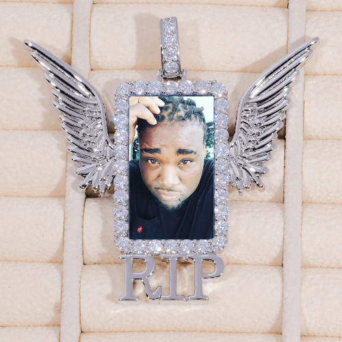 RIP WING 3D CUSTOM PICTURE PENDANT