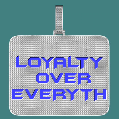 CUSTOM LETTER NECKLACE 3D BIG SQUARE