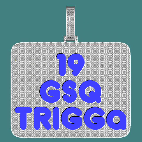 CUSTOM LETTER NECKLACE 3D BIG SQUARE