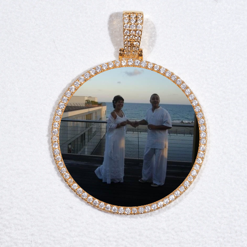 MEDIUM 3D CIRCLE CUSTOM PICTURE PENDANT