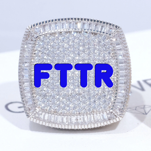 CUSTOM LETTER 3D ICED RING