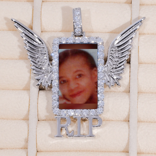 RIP WING 3D CUSTOM PICTURE PENDANT