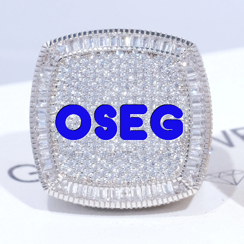 CUSTOM LETTER 3D ICED RING
