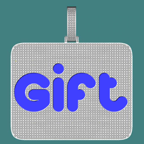 CUSTOM LETTER NECKLACE 3D BIG SQUARE