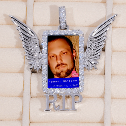 RIP WING 3D CUSTOM PICTURE PENDANT