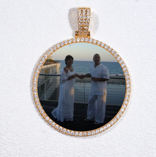 MEDIUM 3D CIRCLE CUSTOM PICTURE PENDANT