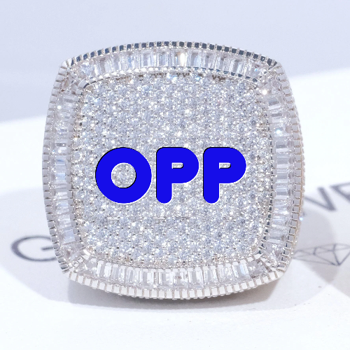 CUSTOM LETTER 3D ICED RING