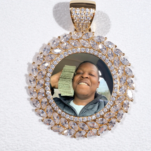 Large 3D Wheat Ear Custom Picture Pendant