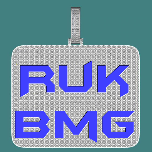 CUSTOM LETTER NECKLACE 3D BIG SQUARE