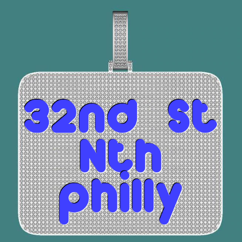 CUSTOM LETTER NECKLACE 3D BIG SQUARE