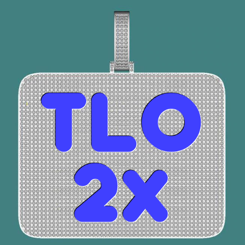 CUSTOM LETTER NECKLACE 3D BIG SQUARE