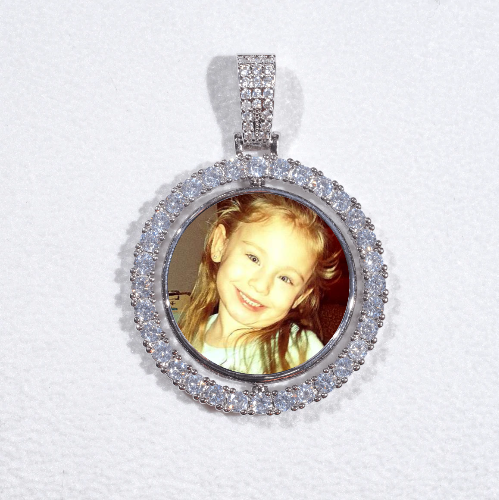 3D Spinning 2-Faced Custom Picture Pendant