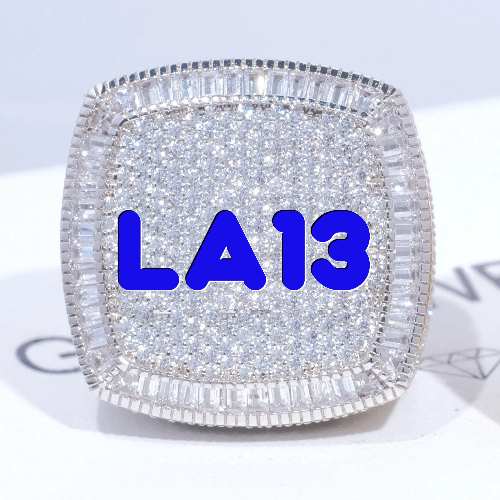CUSTOM LETTER 3D ICED RING