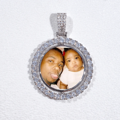 3D Spinning 2-Faced Custom Picture Pendant