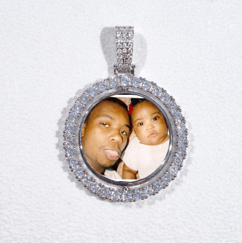 3D Spinning 2-Faced Custom Picture Pendant