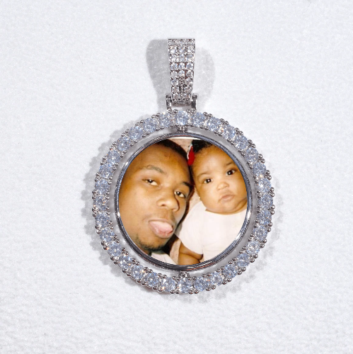 3D Spinning 2-Faced Custom Picture Pendant