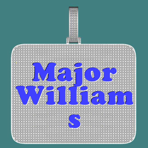CUSTOM LETTER NECKLACE 3D BIG SQUARE
