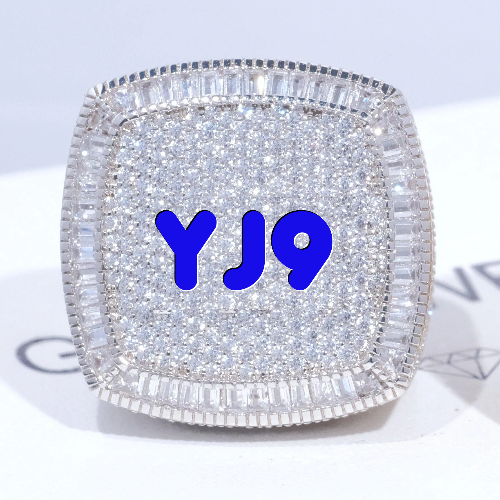 CUSTOM LETTER 3D ICED RING