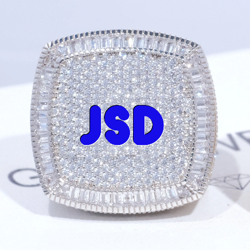 CUSTOM LETTER 3D ICED RING