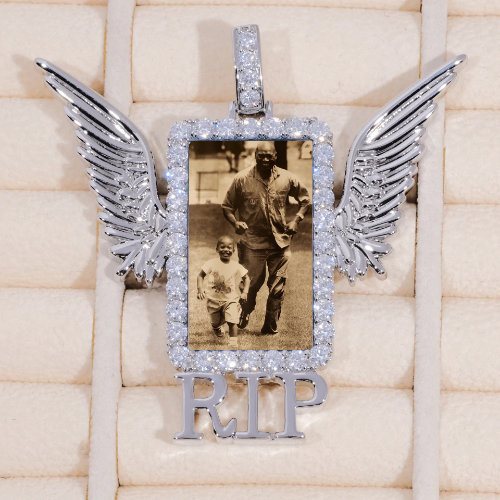 RIP WING 3D CUSTOM PICTURE PENDANT