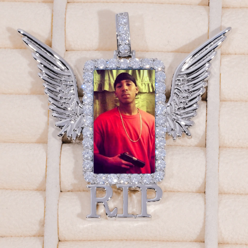 RIP WING 3D CUSTOM PICTURE PENDANT