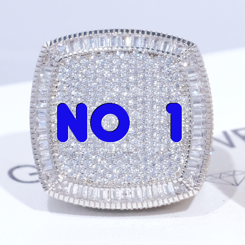 CUSTOM LETTER 3D ICED RING