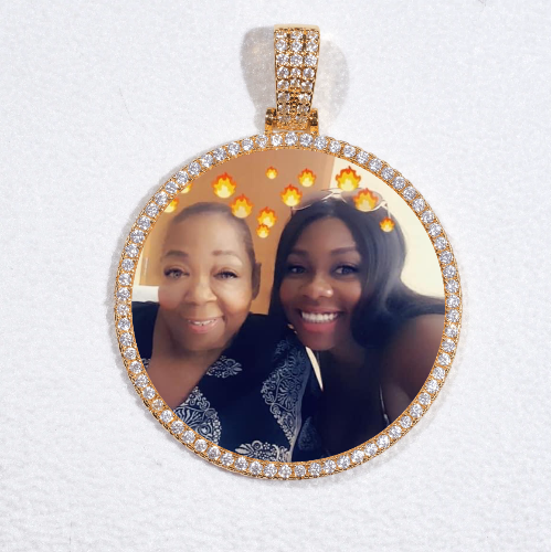 MEDIUM 3D CIRCLE CUSTOM PICTURE PENDANT
