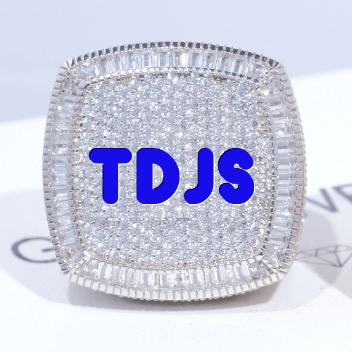 CUSTOM LETTER 3D ICED RING