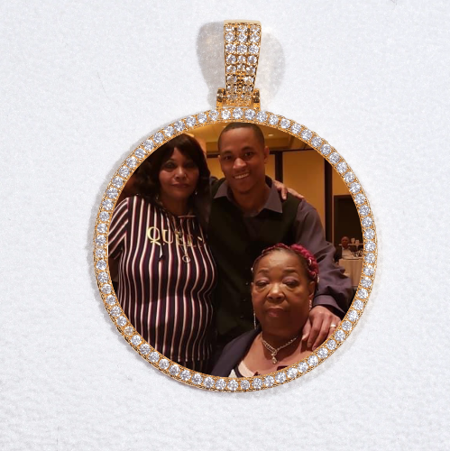 MEDIUM 3D CIRCLE CUSTOM PICTURE PENDANT