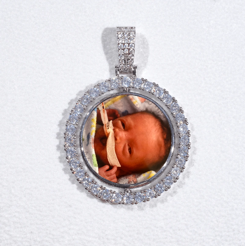 3D Spinning 2-Faced Custom Picture Pendant