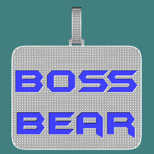 CUSTOM LETTER NECKLACE 3D BIG SQUARE