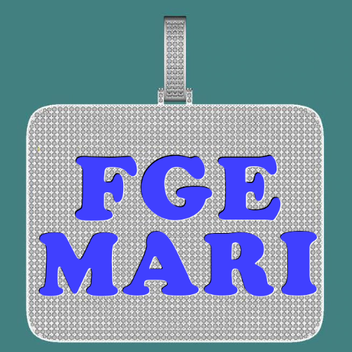 CUSTOM LETTER NECKLACE 3D BIG SQUARE