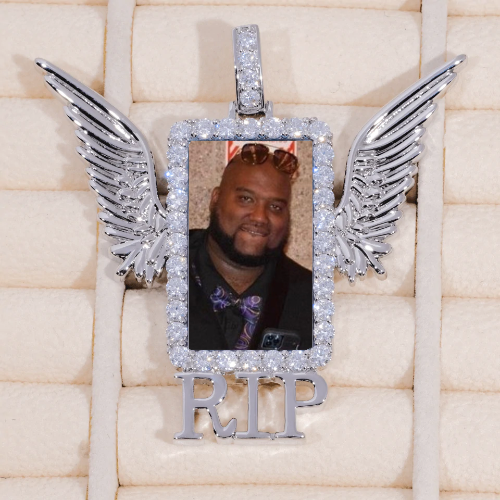 RIP WING 3D CUSTOM PICTURE PENDANT