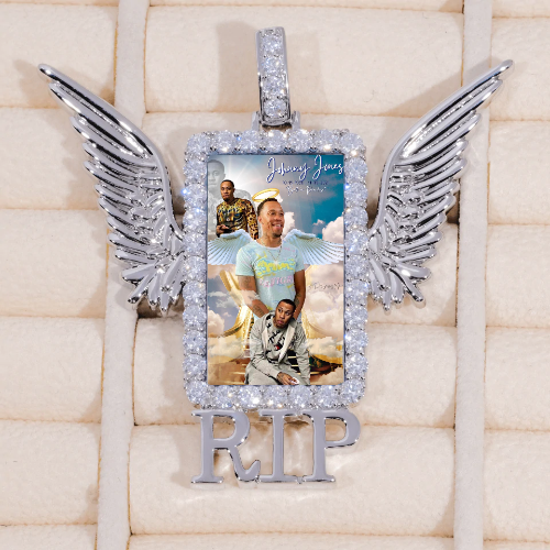 RIP WING 3D CUSTOM PICTURE PENDANT