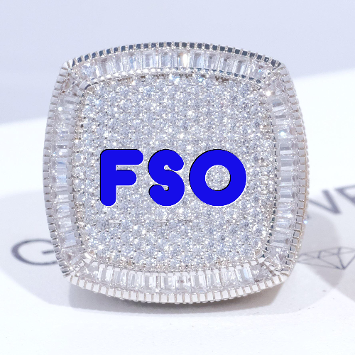 CUSTOM LETTER 3D ICED RING