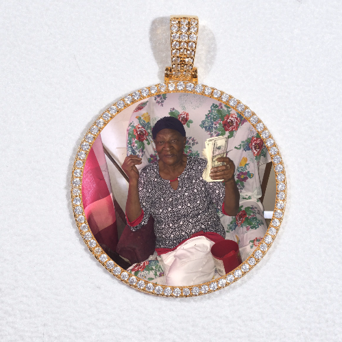 MEDIUM 3D CIRCLE CUSTOM PICTURE PENDANT