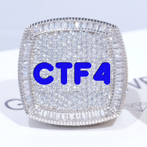 CUSTOM LETTER 3D ICED RING