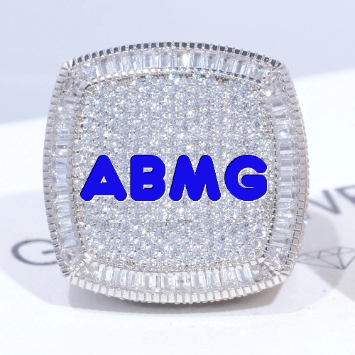 CUSTOM LETTER 3D ICED RING
